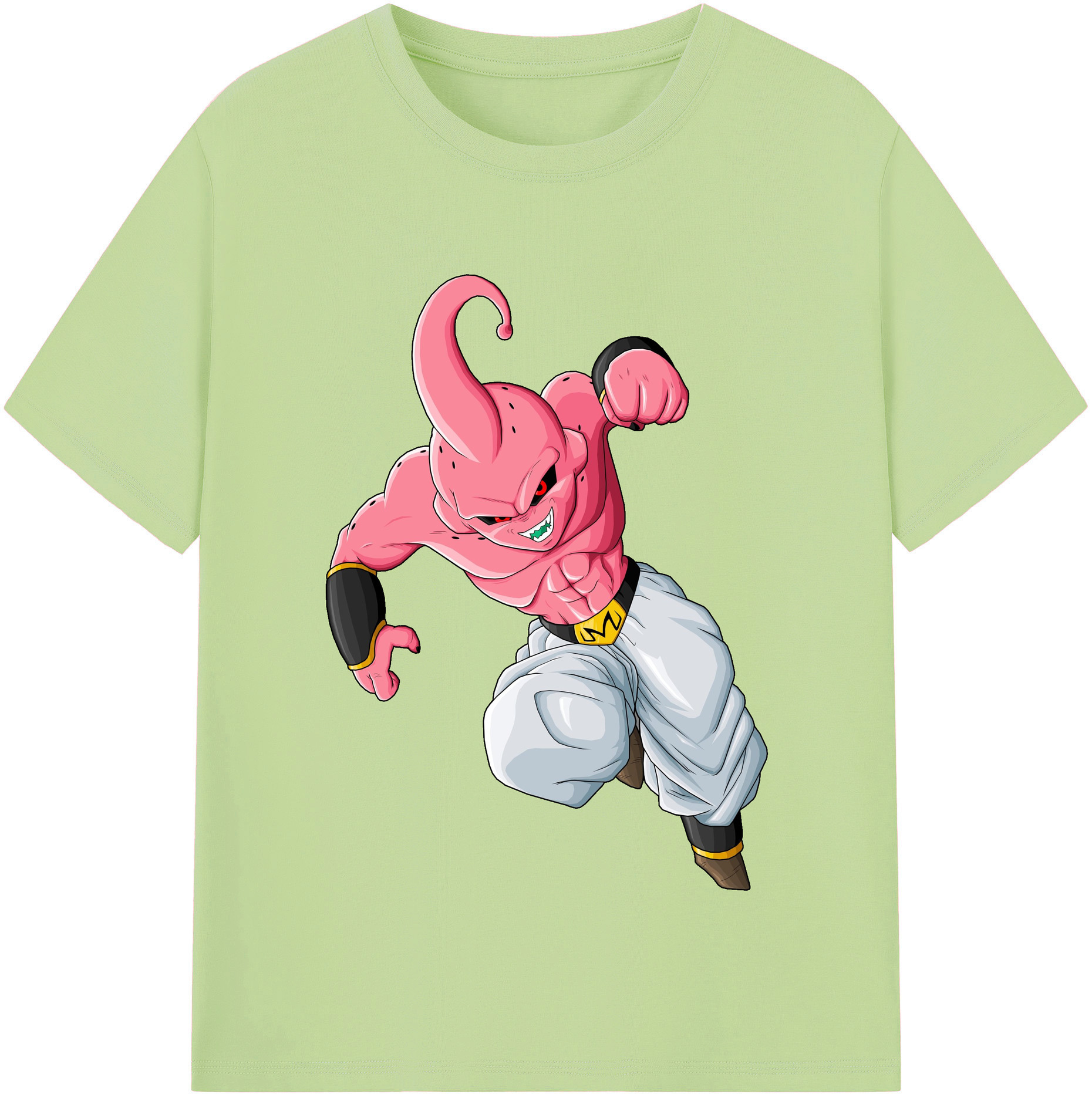 （画像用） ドラゴンボール 魔人ブウ DRAGON BALL Majin Buu 綿100％半袖Tシャツ（フロントプリント）